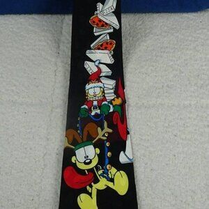 Garfield Christmas Silk Necktie 57"x3.75"